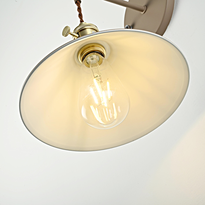 Бра с подвесным плафоном BRAID WALL Khaki ImperiumLoft