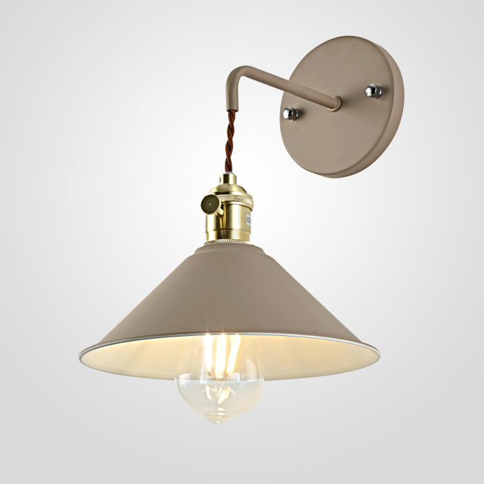 Бра с подвесным плафоном BRAID WALL Khaki ImperiumLoft