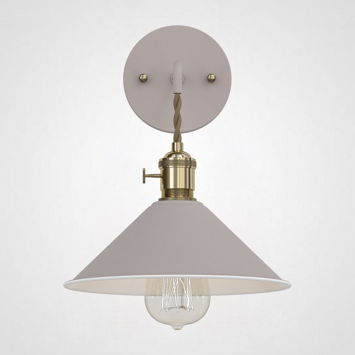 Бра с подвесным плафоном BRAID WALL Khaki ImperiumLoft