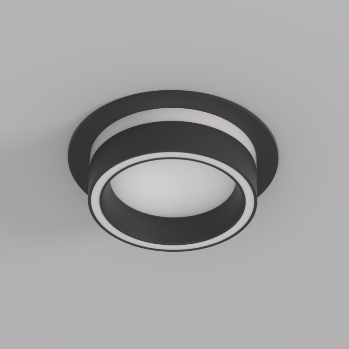 Точечный встраиваемый светильник NIKO DK2100-BK