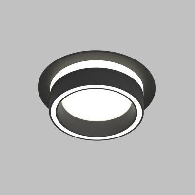 Точечный встраиваемый светильник NIKO DK2100-BK