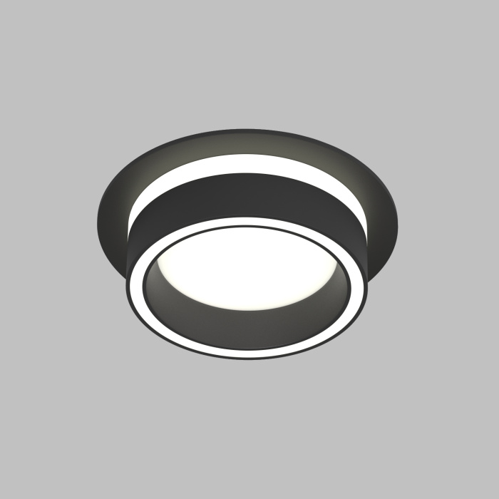 Точечный встраиваемый светильник NIKO DK2100-BK