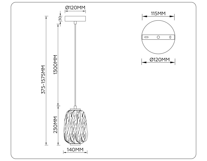 Подвесной светодиодный светильник HIGH LIGHT AMBRELLA LIGHT LH30101