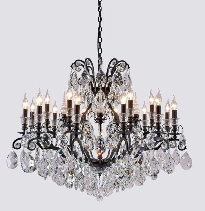 Люстра Crystal Lux MAGNIFICO SP19 BLACK/TRANSPARENT