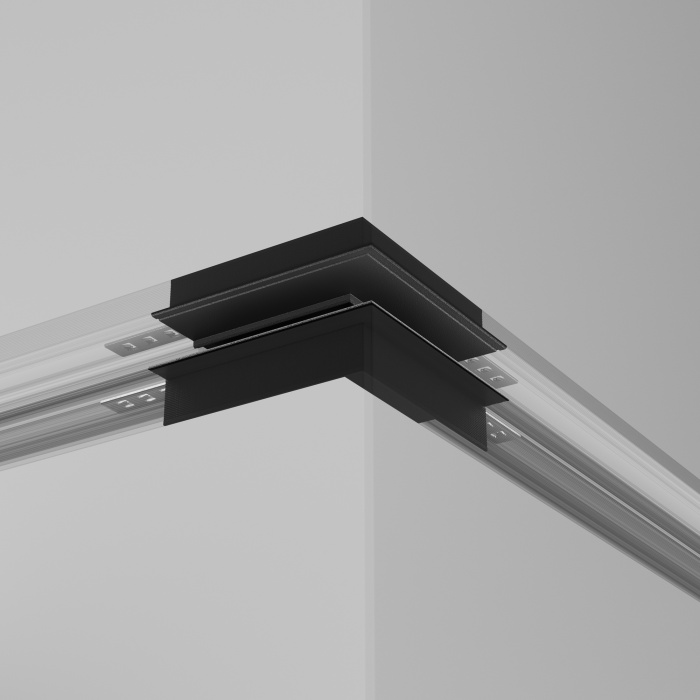 Коннектор внешний Exility встраиваемый под ГКЛ 9,5мм, черный Maytoni TRA34CO-42B