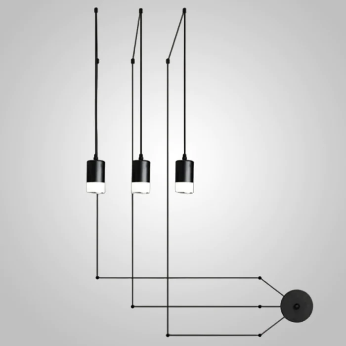 Подвесной светильник Via Wireflow polyhedral 0363 FreeForm Suspension lamp ImperiumLoft