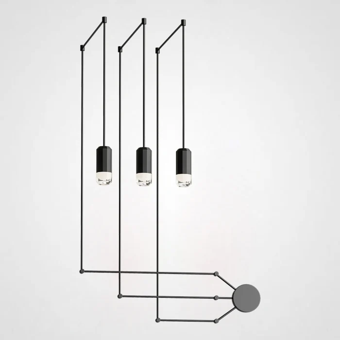 Подвесной светильник Via Wireflow polyhedral 0363 FreeForm Suspension lamp ImperiumLoft