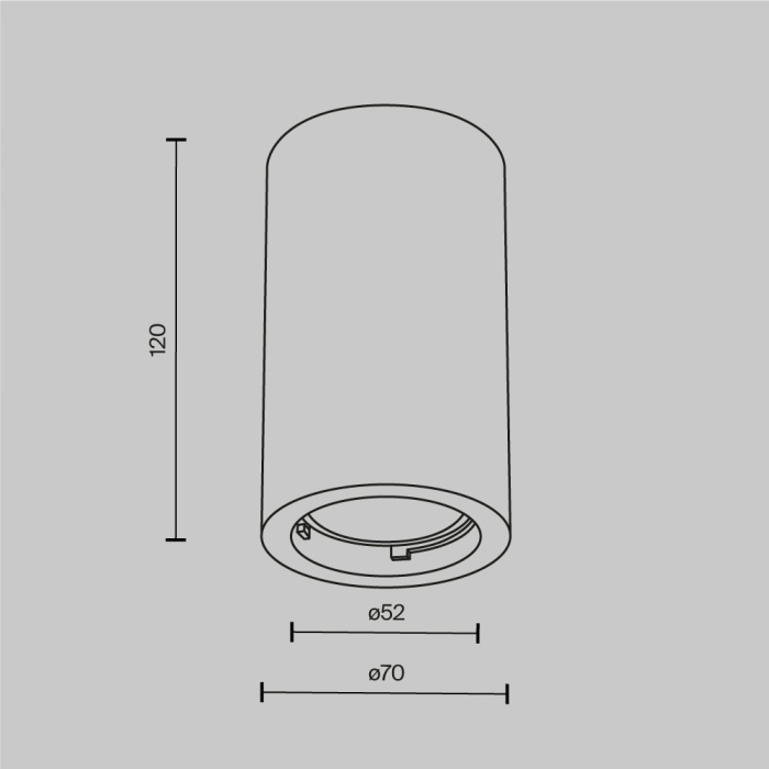 Потолочный светильник Maytoni Conik gyps C003CW-01W-1