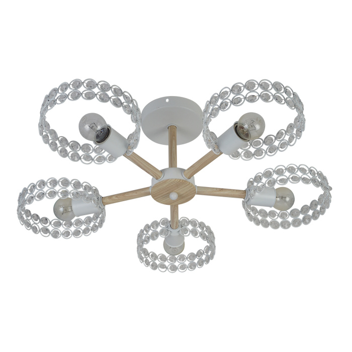 Потолочная люстра на штанге BANJO ESCADA 679/5P White