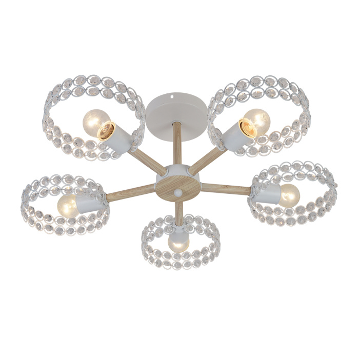 Потолочная люстра на штанге BANJO ESCADA 679/5P White