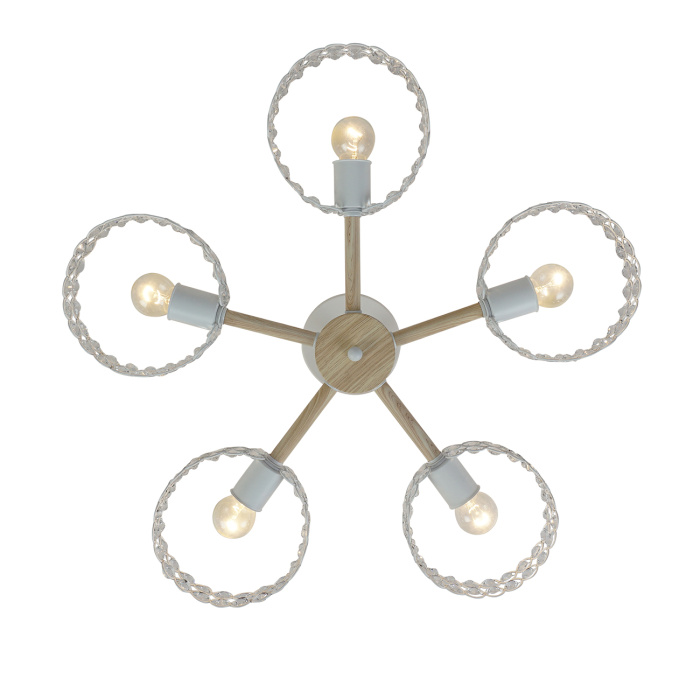 Потолочная люстра на штанге BANJO ESCADA 679/5P White