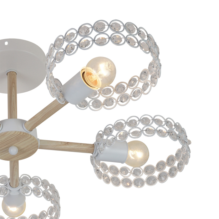 Потолочная люстра на штанге BANJO ESCADA 679/5P White