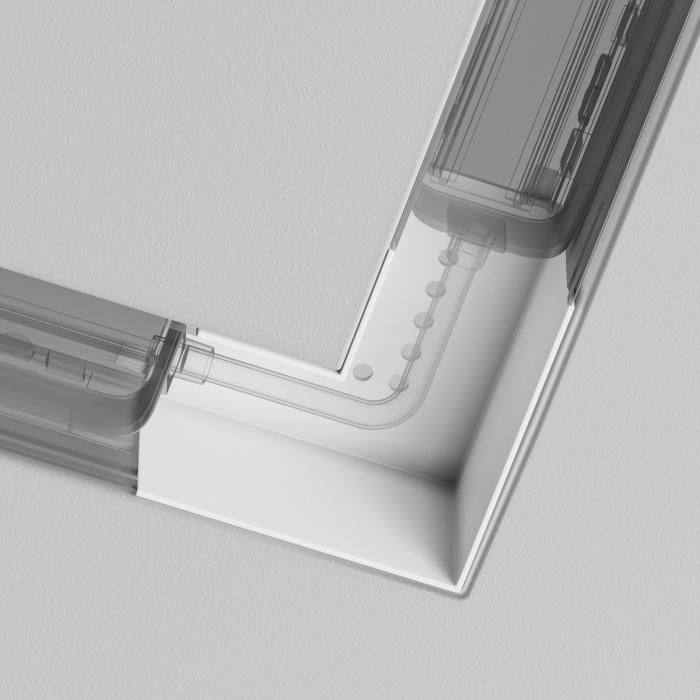 Коннектор угловой Radity встраиваемый белый Maytoni TRA084CL-12W