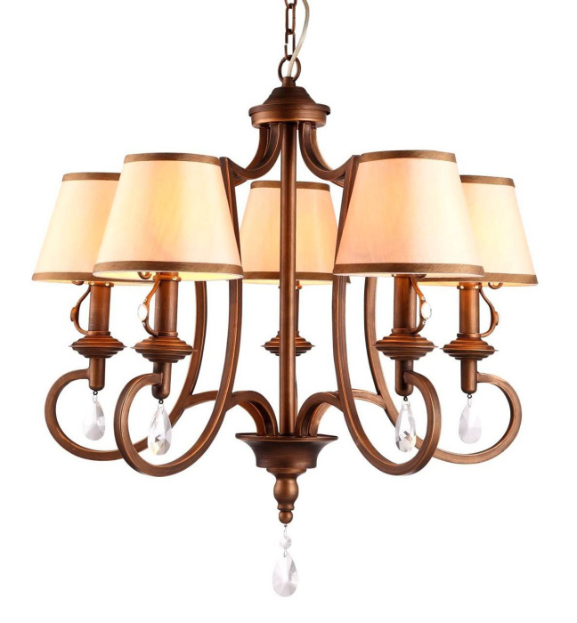 Люстра подвесная Arte Lamp Castello A6016LM-5BG