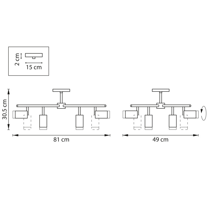 Люстра потолочная Rullo Lightstar LR7283743640