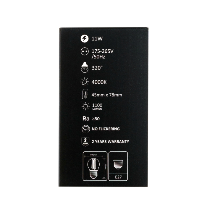 Светодиодная лампа Leon LE-G45-11W-4000K-E27/CL