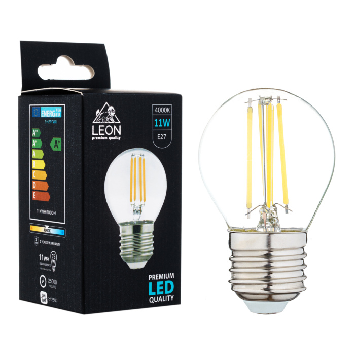 Светодиодная лампа Leon LE-G45-11W-4000K-E27/CL