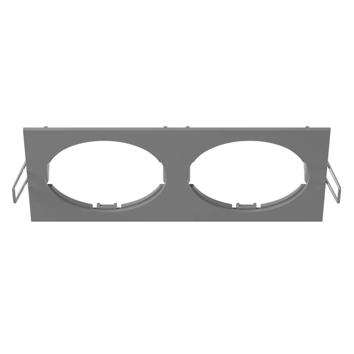 217529 Рамка INTERO 16 Double QUADRO СЕРЫЙ (в комплекте)