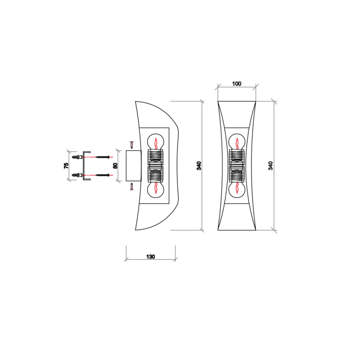 Бра VL5703W02 Vele Luce