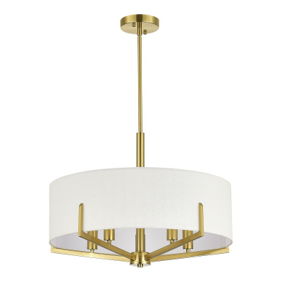 Светильник подвесной Латунь/Белый E14 5*40W SLE3010-303-05