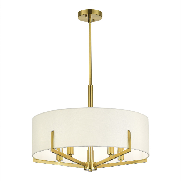 Светильник подвесной Латунь/Белый E14 5*40W SLE3010-303-05