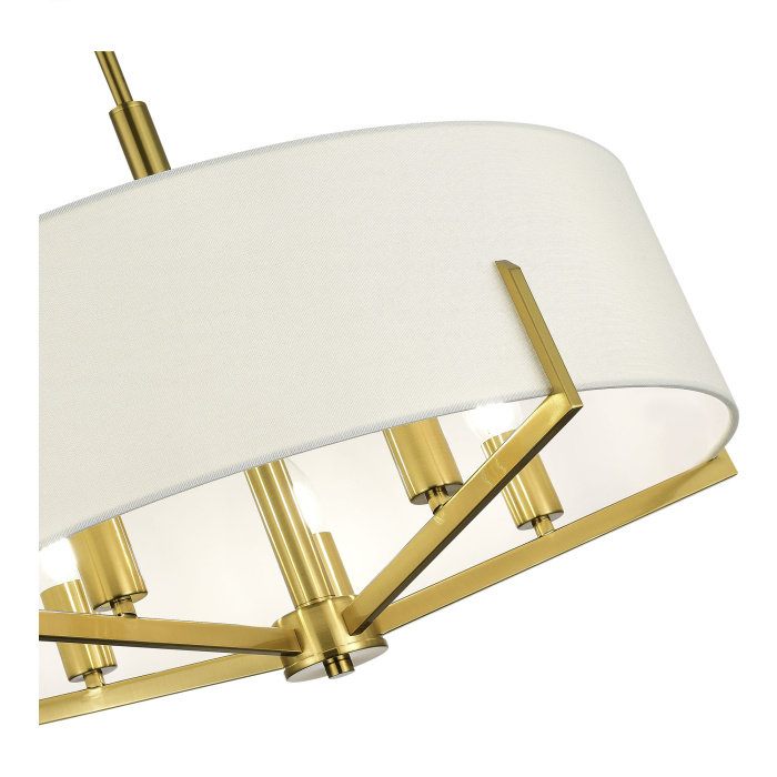 Светильник подвесной Латунь/Белый E14 5*40W SLE3010-303-05