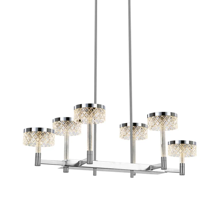 Подвесная люстра Delight Collection Diamond cut MD21020075-6B chrome