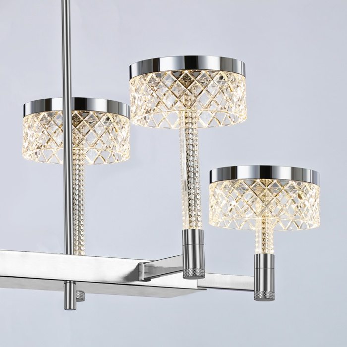 Подвесная люстра Delight Collection Diamond cut MD21020075-6B chrome