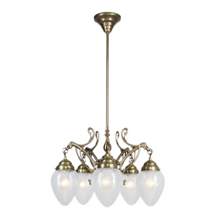 Люстра на штанге Berliner Messinglampen D227-123blB