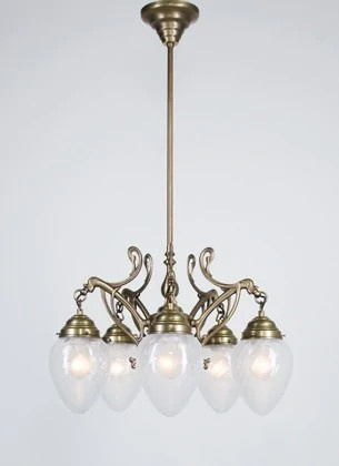 Люстра на штанге Berliner Messinglampen D227-123blB