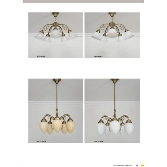 Потолочная люстра Berliner Messinglampen D258-40opB