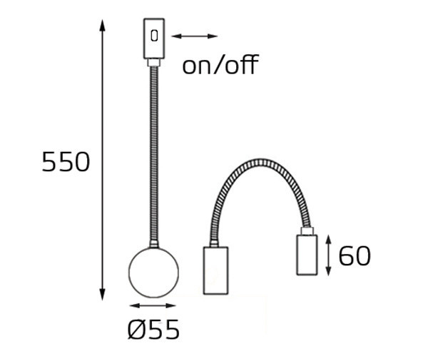 Бра Italline 3026 black