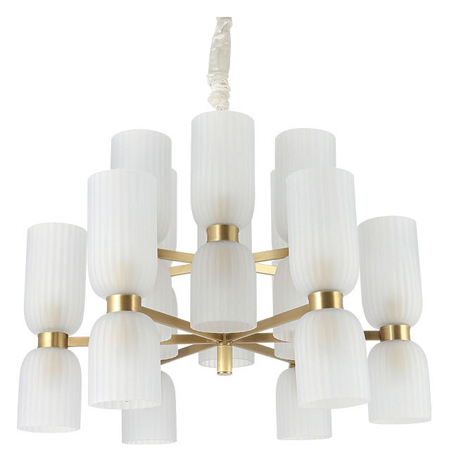 Люстра 3646+6/C brass Newport