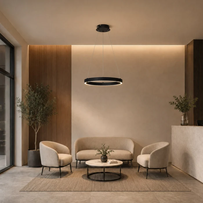 Светильник подвесной ST-Luce черный/черный LED 1*25W 4000K SL6238.423.01