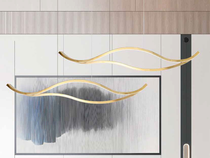 Подвесной светильник  15205/S champagne gold LOREN Newport