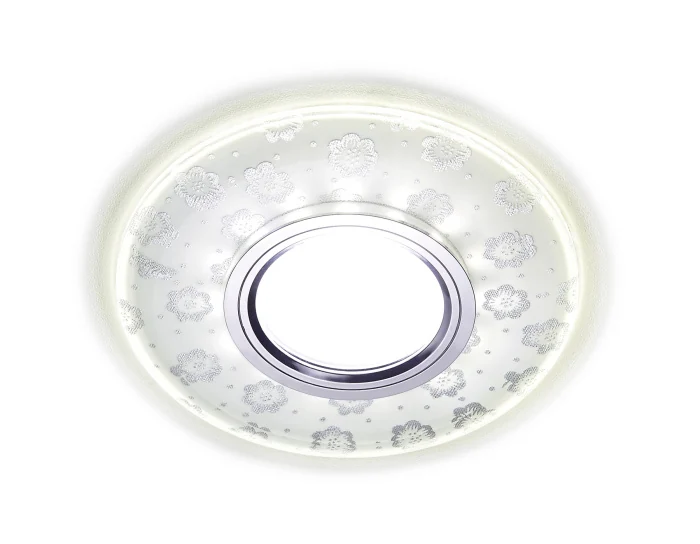 Встраиваемый точечный светильник MR16 со светодиодной подсветкой Ambrella light S170 CL/CH