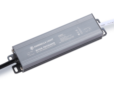 Блок питания для светодиодной ленты 12V 60W 5A IP67 110-220V 145*36*22 GS9855 Ambrella light GS9855