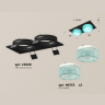 Комплект встраиваемого светильника с композитным хрусталем Ambrella light XC6526043