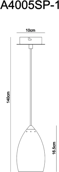 Подвесной светильник Arte Lamp ATLANTIS A4005SP-1WH