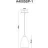 Подвесной светильник Arte Lamp ATLANTIS A4005SP-1WH