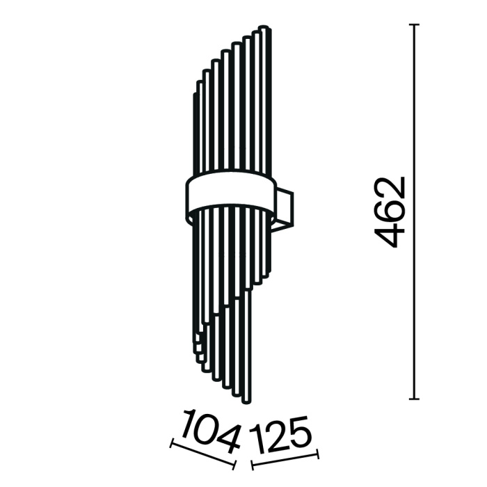 Бра Maytoni Frame MOD174WL-02G