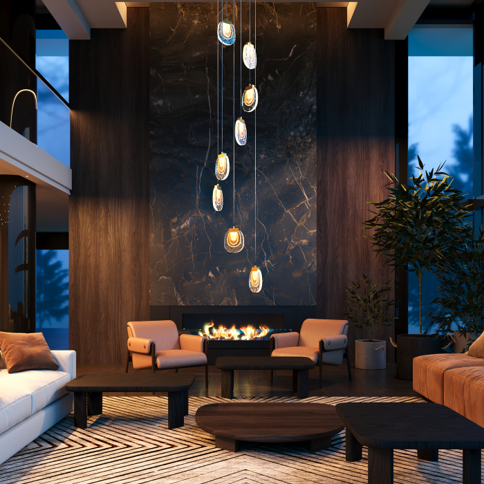 Подвесная люстра Maytoni Biology MOD367PL-L30BBSK