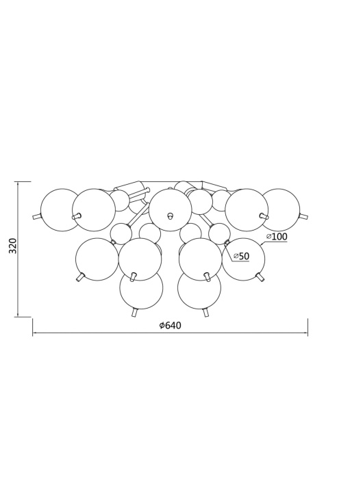 Накладная люстра Maytoni Bolla MOD133CL-04CH
