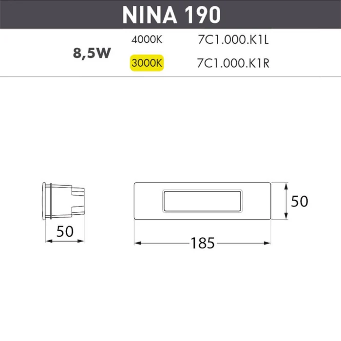 Уличный светодиодный светильник Fumagalli Nina 7C1.000.000.LYK1L