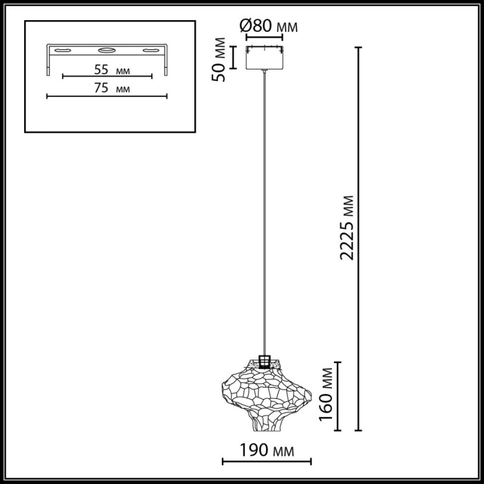 Подвесной светильник Odeon Light Ordi 5108/3L