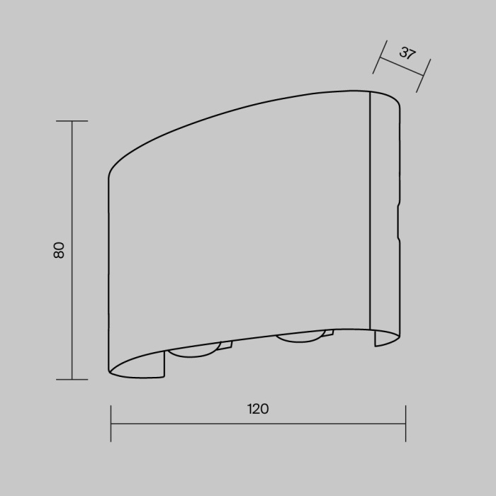 Светильник настенный Maytoni Strato O417WL-L4W3K