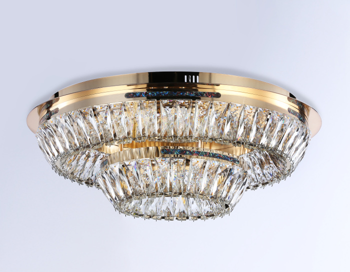 Потолочная светодиодная люстра с хрусталем Ambrella light TR5031