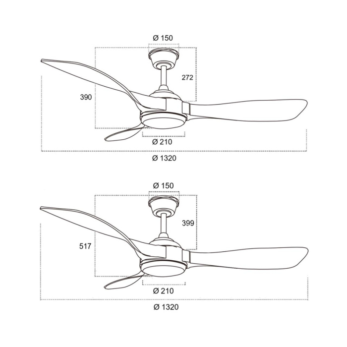 Потолочная люстра-вентилятор SONEX STORM 7701/24L