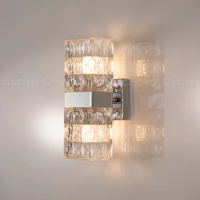 Бра Cloyd CORUND-A W2 / выс. 27 см - хром (арт.20191)