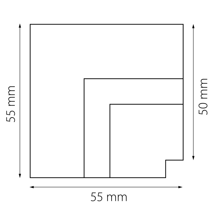 Соединитель L-образный встраиваемый Linea Lightstar 506337